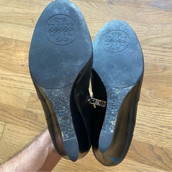 Tori Burch Black Milan leather booties size 8.5 - Picture 15 of 16